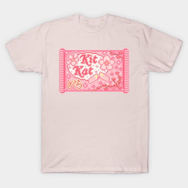 Kit Kat Pixel Art T-Shirt by AlleenasPixels